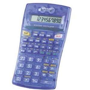  SHARP EL501WBBL Calculator, Scientific, 10 Digit, Blue 