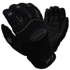  Olympia Sports 711 Gel Reflector Gloves   X Large/Black 