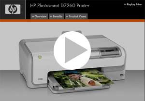  HP Photosmart D7260 Inkjet Photo Printer Electronics