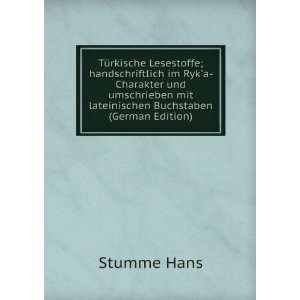  TÃ¼rkische Lesestoffe; handschriftlich im Ryka 