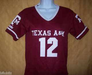 TEXAS A&M AGGIES NCAA #12 Franklin Mesh Jersey New