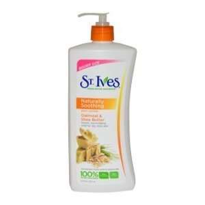 St. Ives Naturally Soothing Body Lotion Unisex, Oatmeal and Shea 