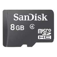 NEW 8 GB SanDisk MicroSD HC CLASS 4 MEMORY CARD  