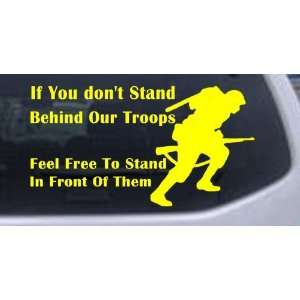   Stand In Front Of Them Military Car Window Wall Laptop Decal Sticker