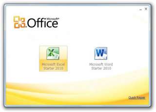 Microsoft Office 2010 Starter kit