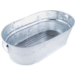 Galvanized Oval Wash Tub, 3.7 Gal 