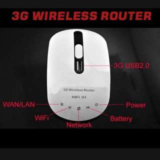Mini 150M 3G WiFi WAN Router Modem Wireless Broadband Portable Power 