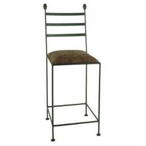  30 Iron Collar Barstool Finish Aged Iron, Fabric 