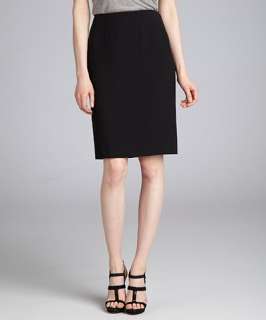 Prada black woven pencil skirt