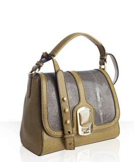 Fendi chantilly leather and stingray Anna shoulder bag