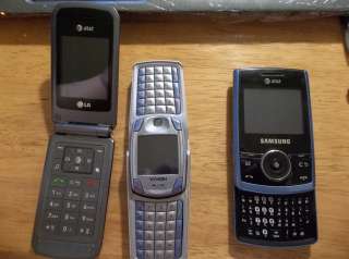 LOT OF AT&T PHONES; LG, PANASONIC, MOTOROLA, SAMSUNG PROPEL, NOKIA 