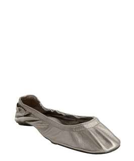 Ciao Bella old silver faux leather Ballad ballet flats