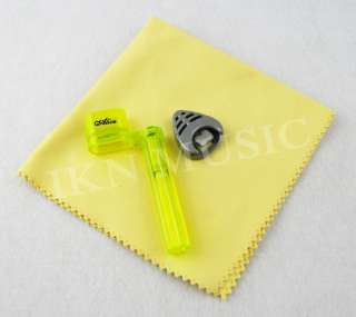 Set of Pick Holder, Cleaning Cloth and String Winder  