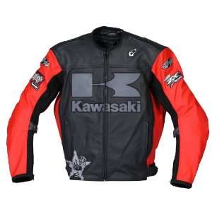  Joe Rocket Kawasaki Heavy Mens Leather Motorcycle Jacket 