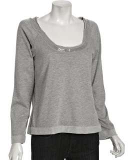 Hy & Dot silver cotton beaded scoop neck sweatshirt   up to 70 