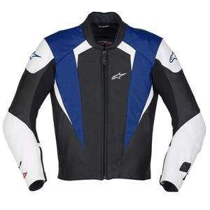    Alpinestars MotoGP Jerez Leather Jacket   46/Blue Automotive