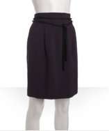 style #309336301 purple wool Barry rope tie skirt