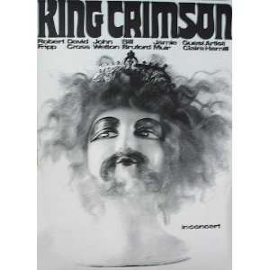 King Crimson Tour Blank Concert Poster 1971 Kieser