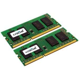  Crucial 8GB Kit (4GBx2), 204 pin SODIMM, DDR3 PC3 10600 