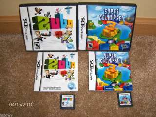 Nintendo DS 2 Game Lot Complete Zubu/Super Collapse 3  