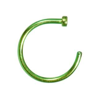 Nose Ring Hoop; Anodized Titanium; 3 Color Choices  