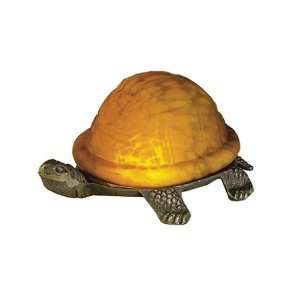 Iron & Formed Glass Turtle Amber 