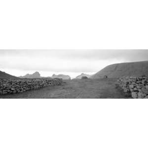  Stone Walls on a Landscape, Shetland Islands, Scotland 