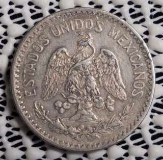 1912 MEXICO 50 CENTAVOS SILVER COIN  