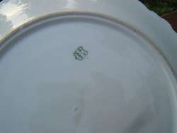 Limoges Hand Painted Cabinet Plate Berries Signed  