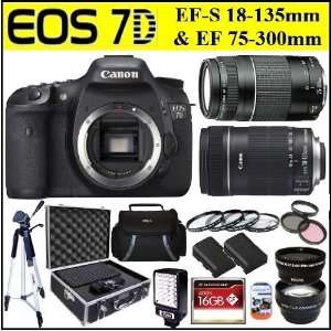  Lens & Canon EF 75 300mm f/4 5.6 III Telephoto Zoom Lens 16GB Advanced
