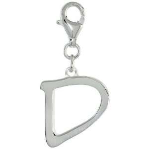   Letter Initial D Charm for Bracelet, Anklet or Necklace Jewelry