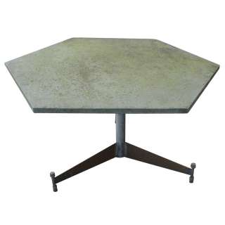 44 5 hexagonal outdoor dining table chairs salterini slate top price 