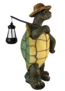 Funny Country Turtle W/ Lantern Statue Outdoor Figure  