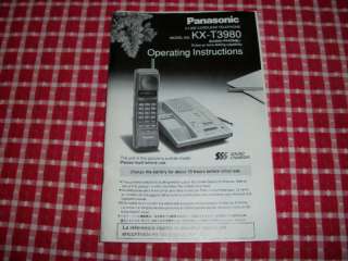 Panasonic 2 Line Telephone KX T3980 Instruction Manual  