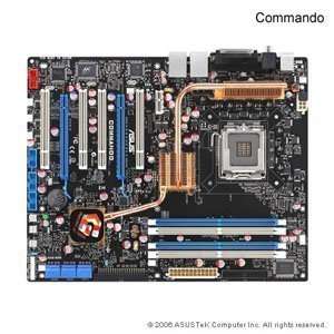  Asus Commando Core 2 Duo P965 2PCI Ex16 ATX Motherboard 