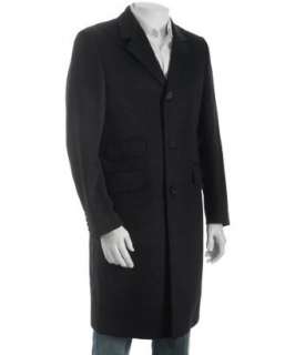 Ted Baker Endurance charcoal checkered wool Spy 3 button coat 