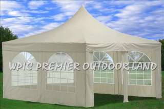 13 x 13 Wedding Party Gazebo Tent Canopy White  