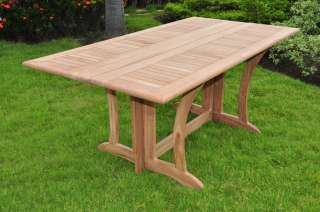 TEAK DINING SET CONSOLE TABLE OUTDOOR PATIO FURNITURE NEW   WARWICK 