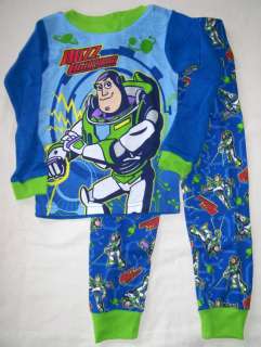 NIP BOYS SZ 3T 4T 5T BUZZ LIGHTYEAR 2PC BLUE PAJAMAS  