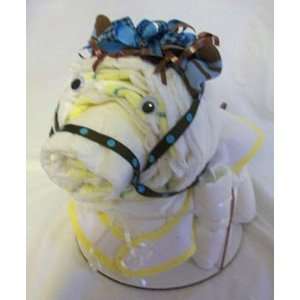  Boy Horse Diaper Cake Baby