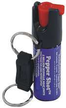 ounce (15 grams) pepper spray with Quick Key Release keychain and 