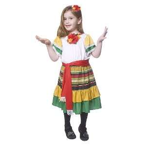  Quality Mexican Dancer   Size Small (4 6) By Dress Up 