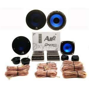  New O2 Oxygen Audio 8 500 Watt 3 Way Component Car Stereo Speakers 