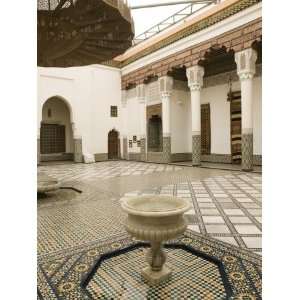  Interior Courtyard, Musee De Marrakech, Marrakech, Morocco 
