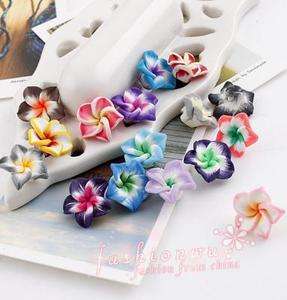 Lot 200Pc Colorful Polymer Clay Flowers Beads 15mm 1  