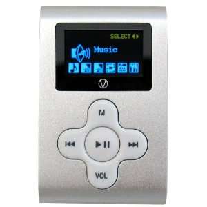  Clip  Player with LCD and FM Radio   Silver  Players