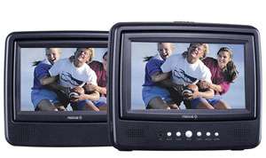 Axion AXN 7979 7 Inch Dual Screen Portable DVD Player, Black  