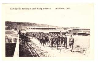CAMP SHERMAN HIKE, CHILLICOTHE, OHIO   WW1 POSTCARD  
