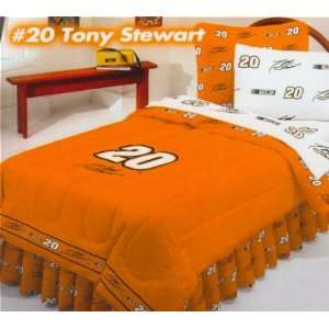  Nascar Tony Stewart #20 Queen Size Bed in a Bag. Set 