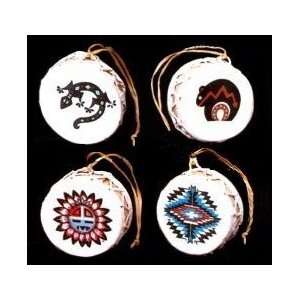   , Western and Native American Christmas Drum Ornament